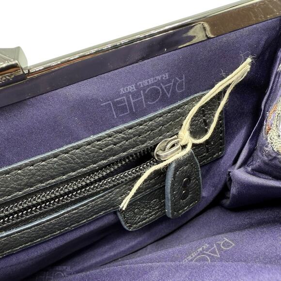 Rachel Roy Handbag Gray Silver Sequin Purse Clutch Bag Evening Cocktail - Picture 5 of 11